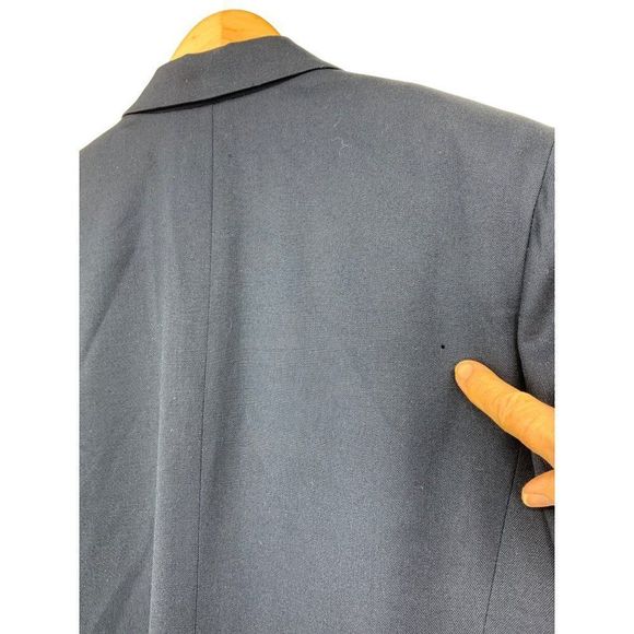 Vintage Hugo Buscati Wool Nautical Jacket Blazer Longline Women Size 12 L 2408 - Picture 15 of 16